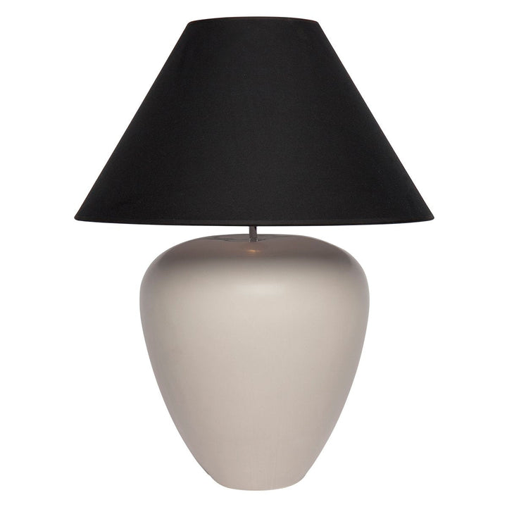 Picasso Table Lamp - Natural w Black Shade--Cafe Lighting and Living