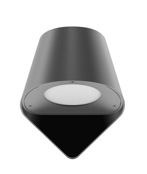 PIL Exterior Surface Mounted Wall Light Dark Grey IP44 - PIL01