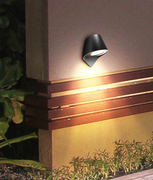 PIL Exterior Surface Mounted Wall Light Dark Grey IP44 - PIL01