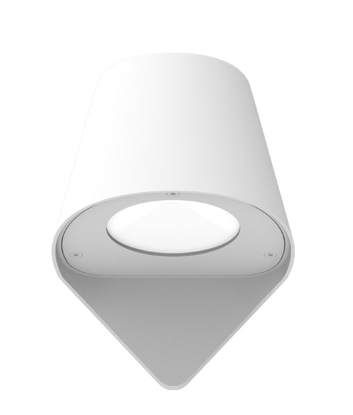 PIL Exterior Surface Mounted Wall Light White IP44 - PIL02-Exterior Wall Lights-CLA Lighting