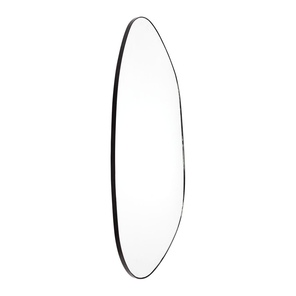 Pollock Wall Mirror - Large Black Cafe Lighting and Living, Living, pollock-wall-mirror-large-black