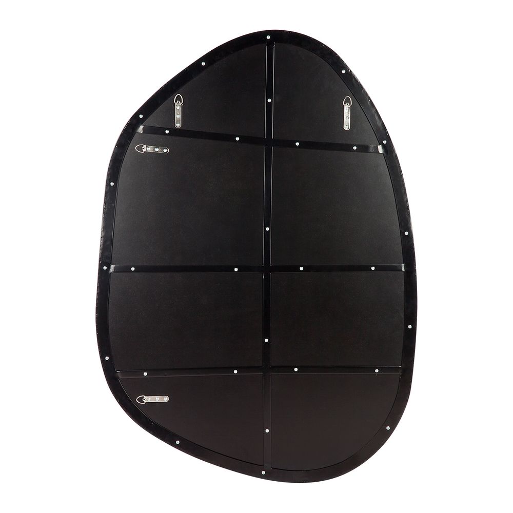 Pollock Wall Mirror - Small Black Cafe Lighting and Living, Living, pollock-wall-mirror-small-black