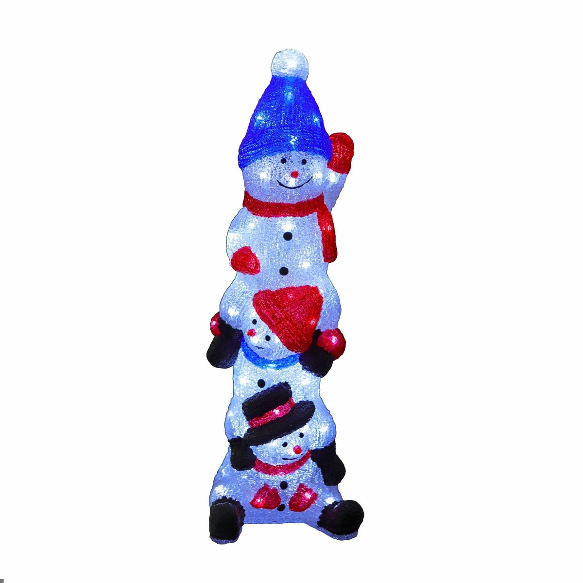 Acrylic Cheeky Stack of 3 Snowmen - H62cm – Cosmo Lighting Kensington