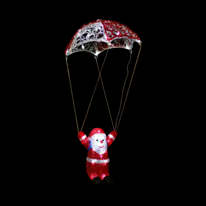 Acrylic Parachuting Santa - H60cm (Alternative’s available)-Christmas Figure-Lexi Lighting