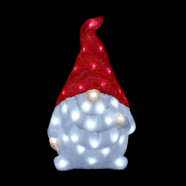 Acrylic Red Santa Gonk - H50cm-Christmas Figure-Lexi Lighting