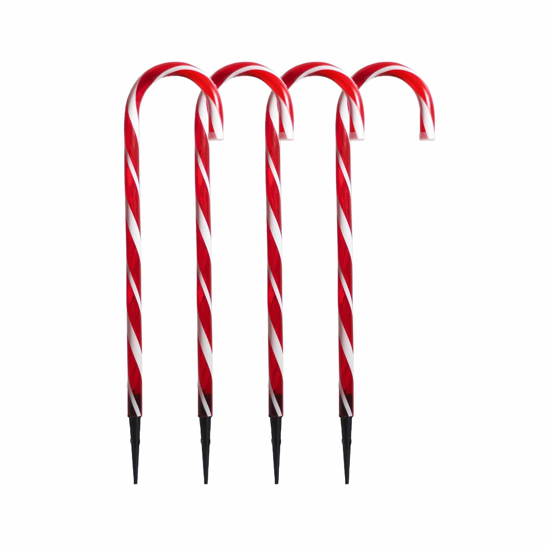 Set of 4 Connectable Candy Cane - 2 Colour Options-Christmas Path Light-Lexi Lighting