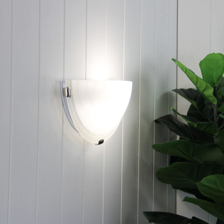 Remo 1 Light Wall Light 300mm Brushed Chrome - OL41340BCH