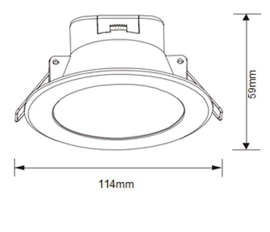 RENO 10W Led Downlight 90mm Tri-Colour Select Dimmable-LED downlight-Qzao