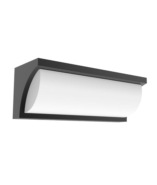 REPISA Exterior LED Surface Mounted Wedge Wall Light Dark Grey