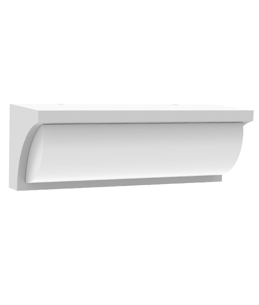 REPISA Exterior LED Surface Mounted Curved Wedge Wall Light White