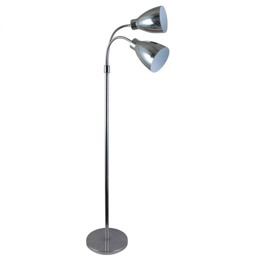 Retro 2 Light Floor Lamp Chrome - OL91206CH