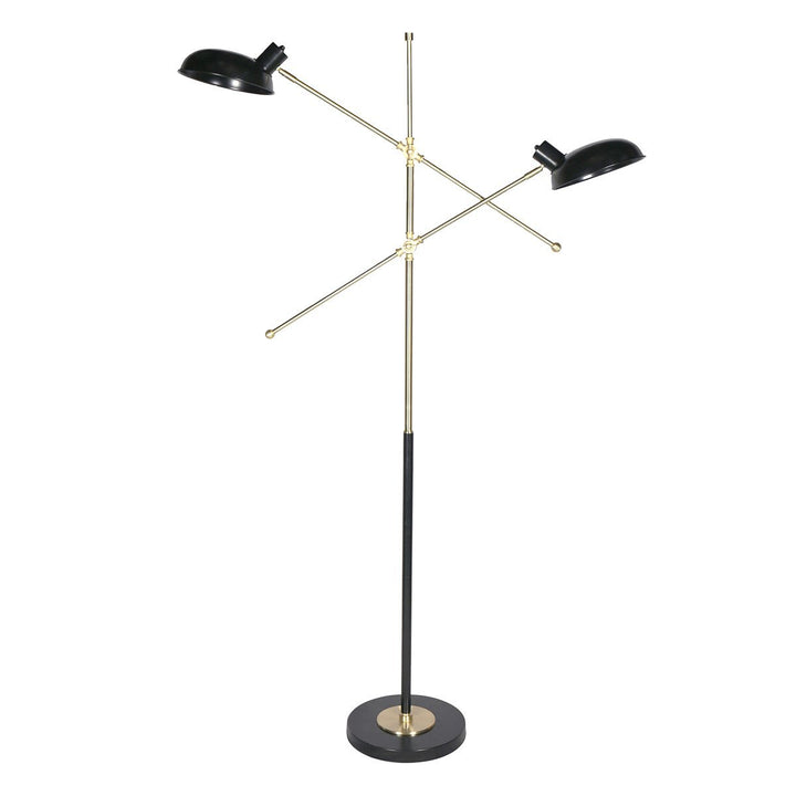 Sarantino Adjustable Two Light Lamp Black and Gold Finish-Home & Garden > Lighting-Koala Lamps and Lighting