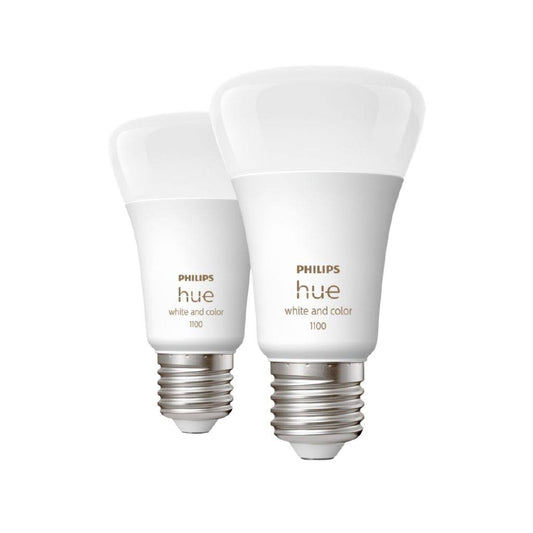 Philips Hue Smart Bulb 11W A60 E27 White & Colour (Twin Pack)