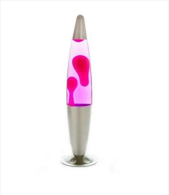 Silver/Pink/Pink Peace Motion Lava Lamp