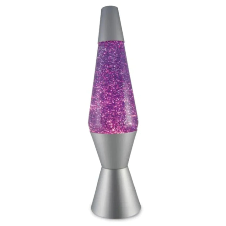 Silver/Purple Diamond Glitter Lava Lamp Dropli, Home & Garden > Lighting, silver-purple-diamond-glitter-lamp