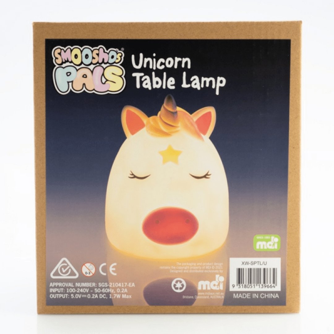 Smoosho's Pals Unicorn Table Lamp Night Light