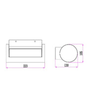 SOMBRA Exterior LED Adjustable Eyelid Surface Mounted Wall Light Dark Grey 13W 3000K IP65 - SOMBRA01 photo 2
