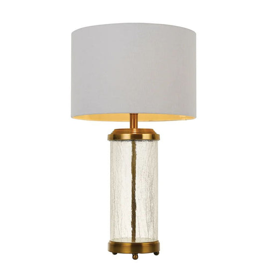 Telbix CHRIS - Textured Glass Table Lamp