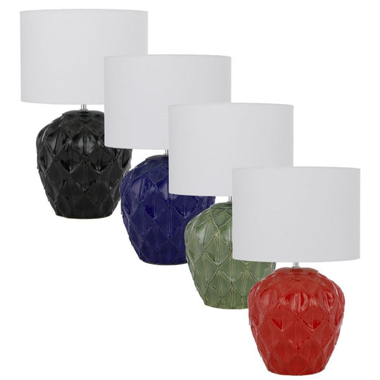 Telbix DIAZ - Textured Ceramic Table Lamp