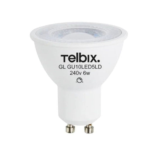 6W = 40W LED Dimmable GU10 Shape Globe