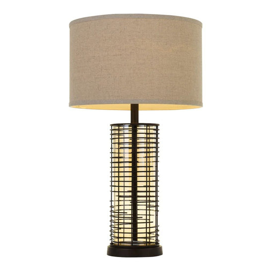 Telbix HASIT - Metal & Glass Table Lamp