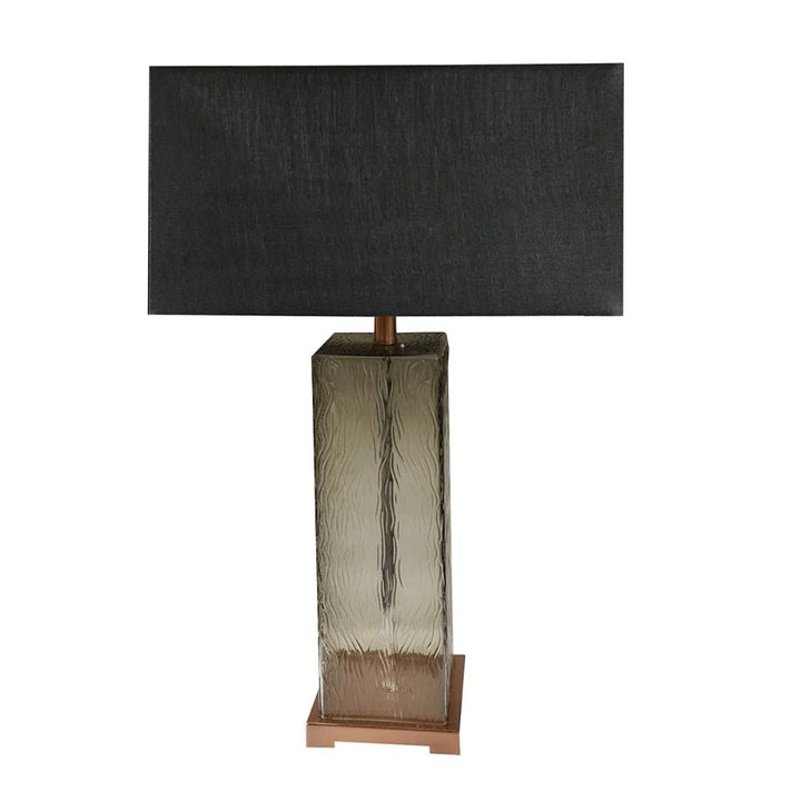 Telbix WILSON - Textured Smoked Glass Table Lamp Telbix, TABLE LAMP, telbix-wilson-textured-smoked-glass-table-lamp