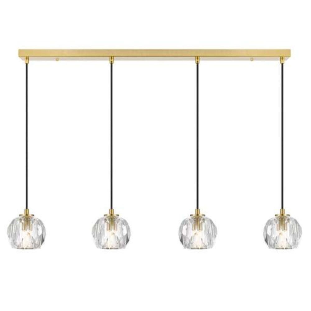 ZAHA - 12W Replaceable G9 LED 4 Light Bar Pendant - 3000K Telbix, PENDANT, telbix-zaha-12w