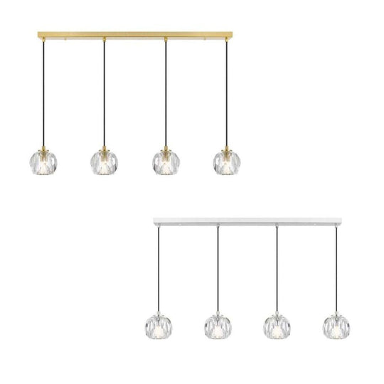 ZAHA - 12W Replaceable G9 LED 4 Light Bar Pendant - 3000K
