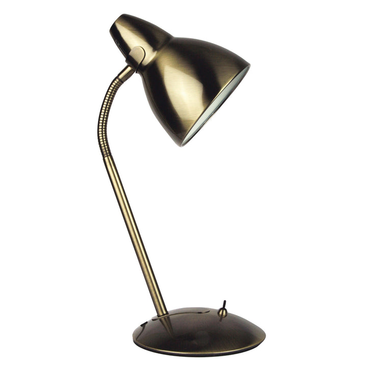 Trax Desk Lamp Antique Brass-TABLE AND FLOOR LAMPS-Oriel