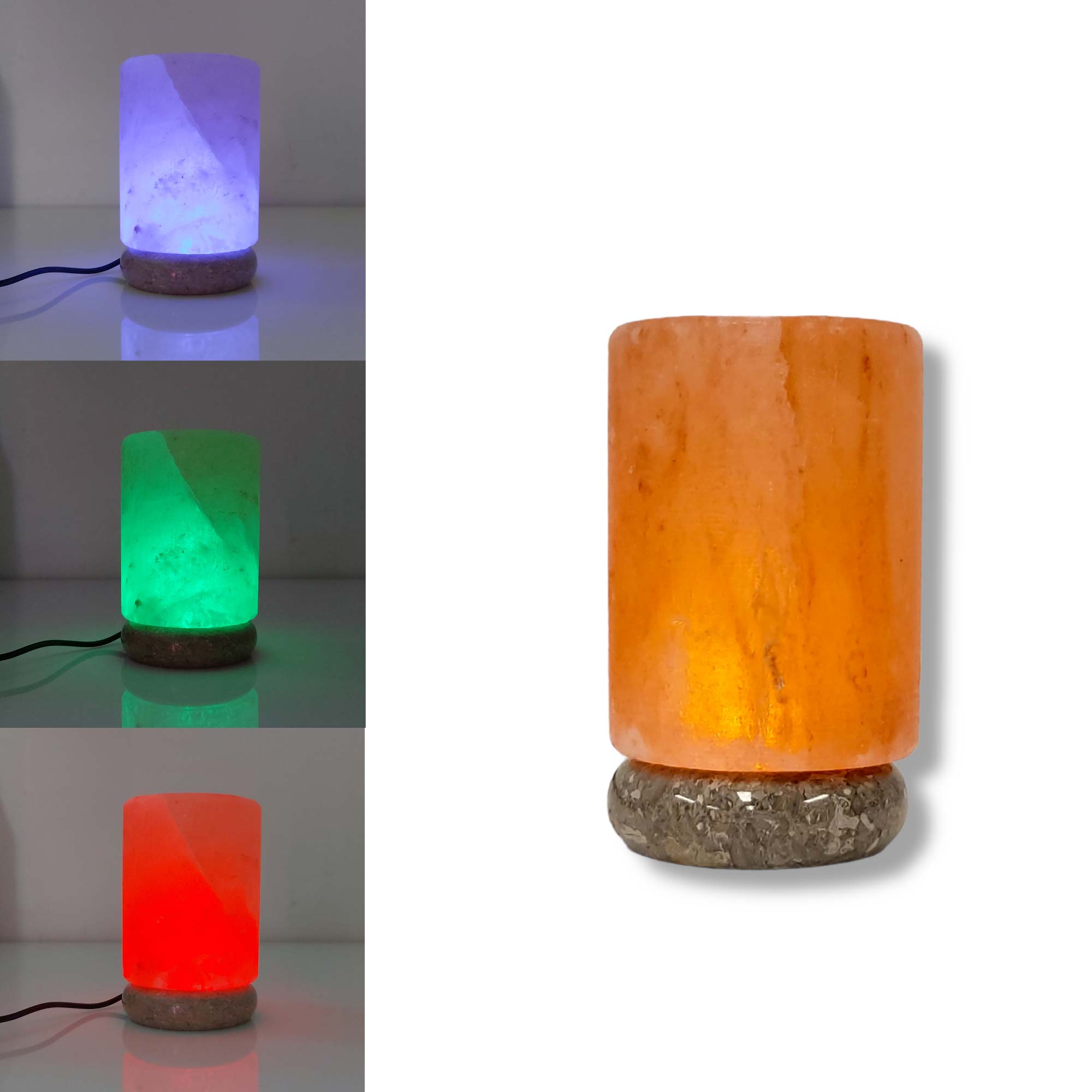 Himalayan salt store lamp changing colors