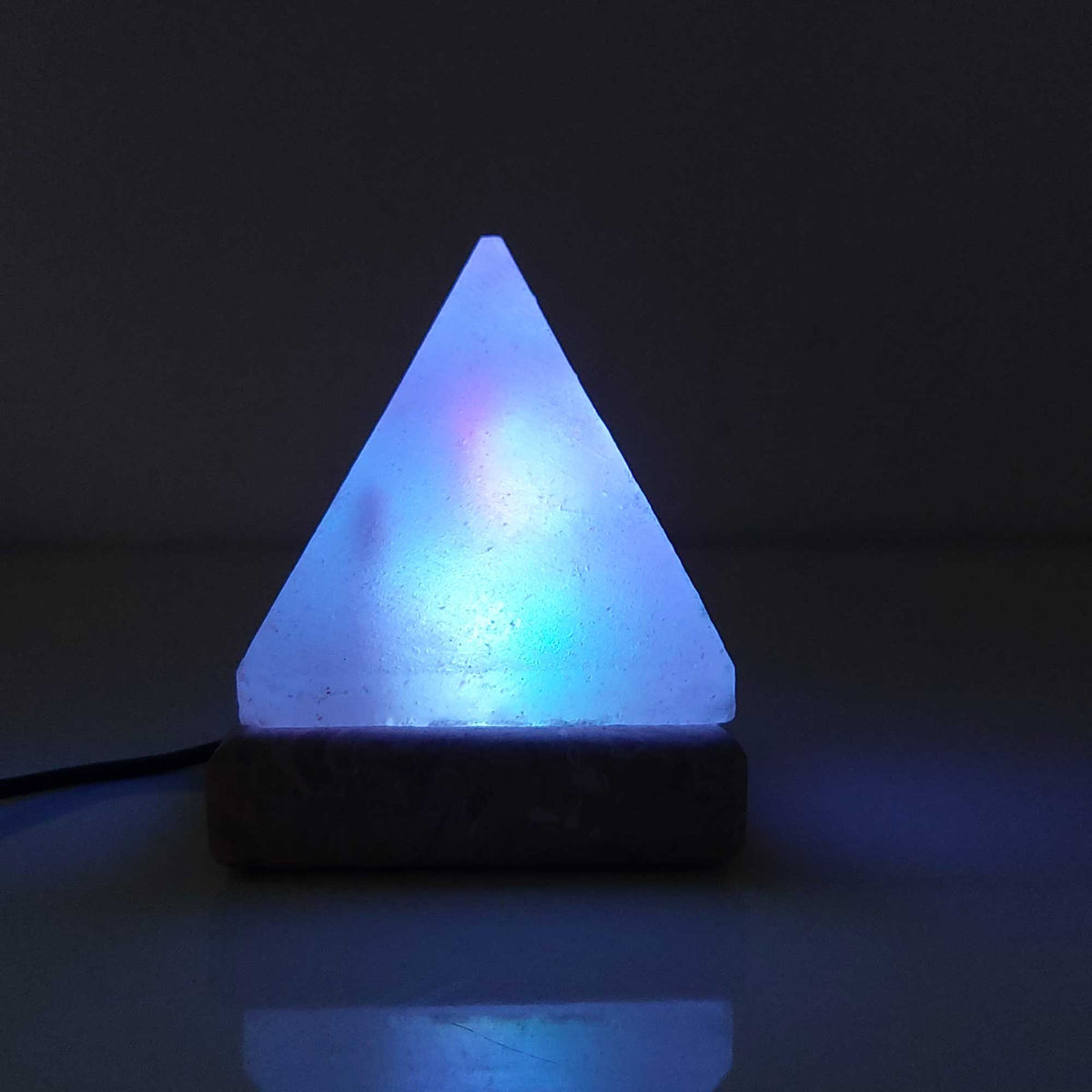 USB Colour Changing Pyramid Shape Himalayan Pink Salt Lamp Color Chang ...