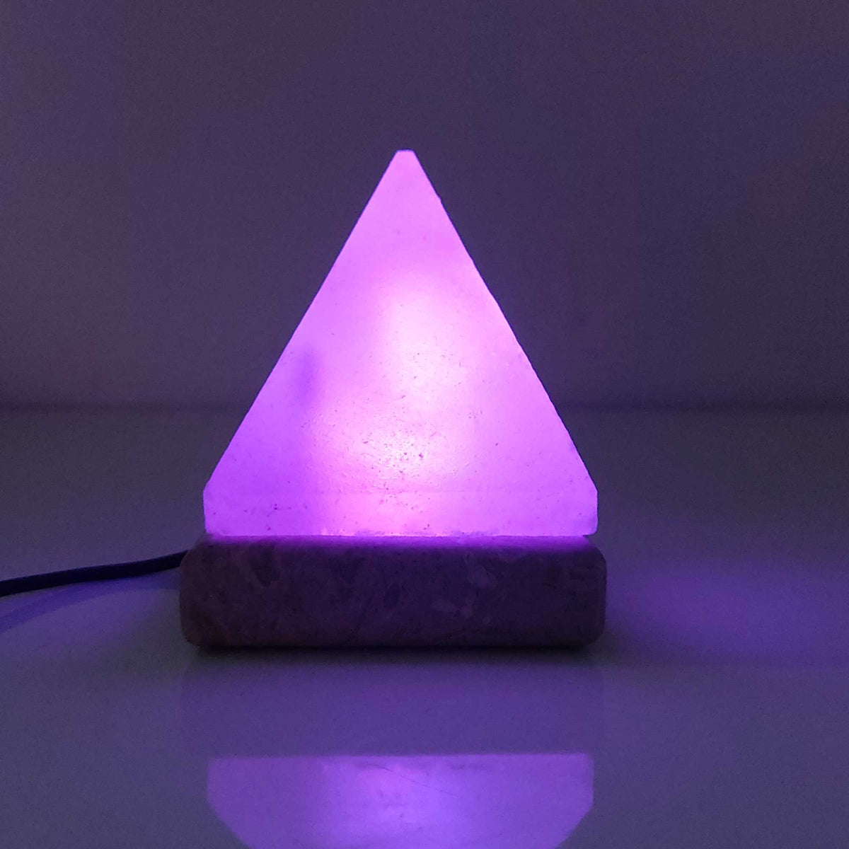 USB Colour Changing Pyramid Shape Himalayan Pink Salt Lamp Color Chang ...