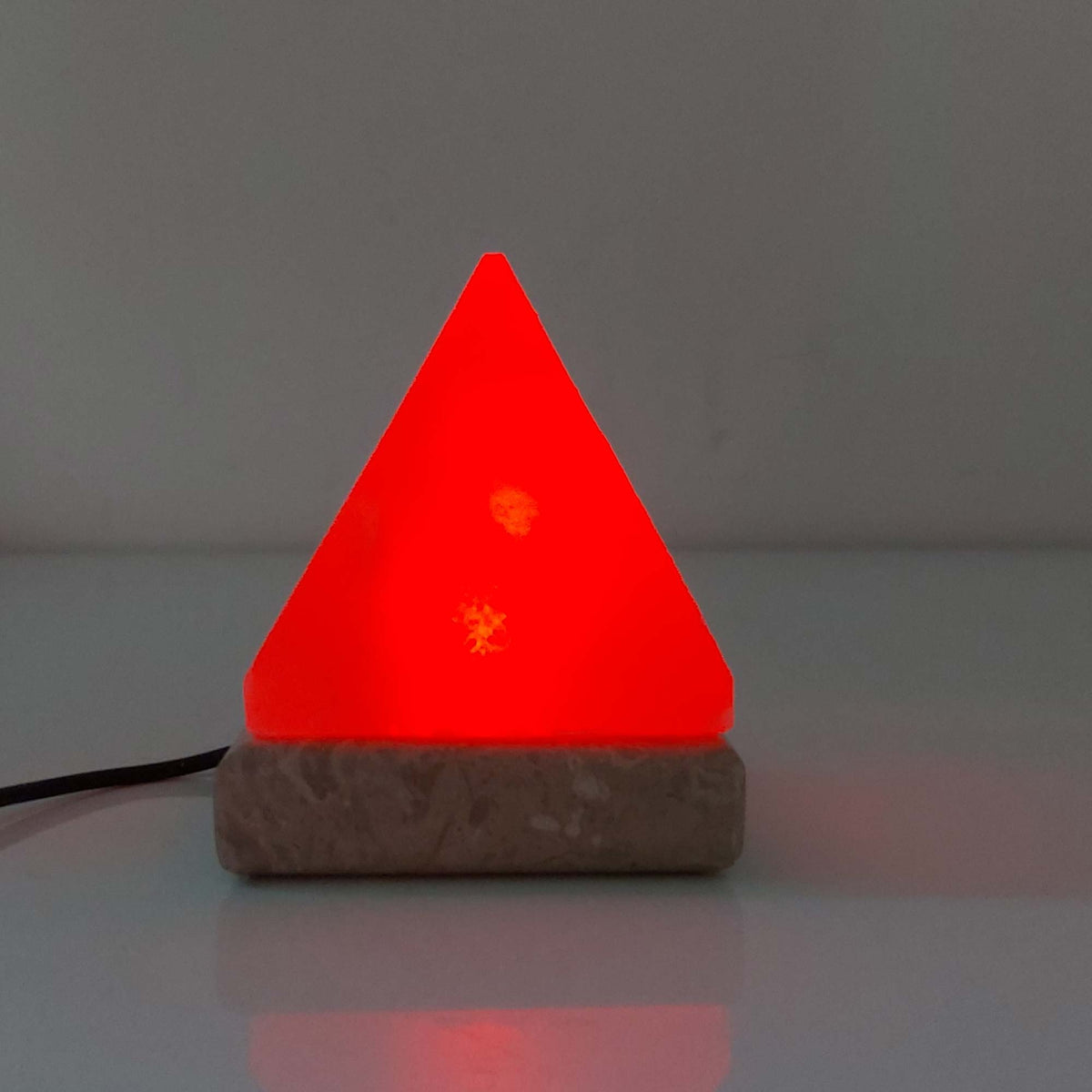 USB Colour Changing Pyramid Shape Himalayan Pink Salt Lamp Color Chang ...