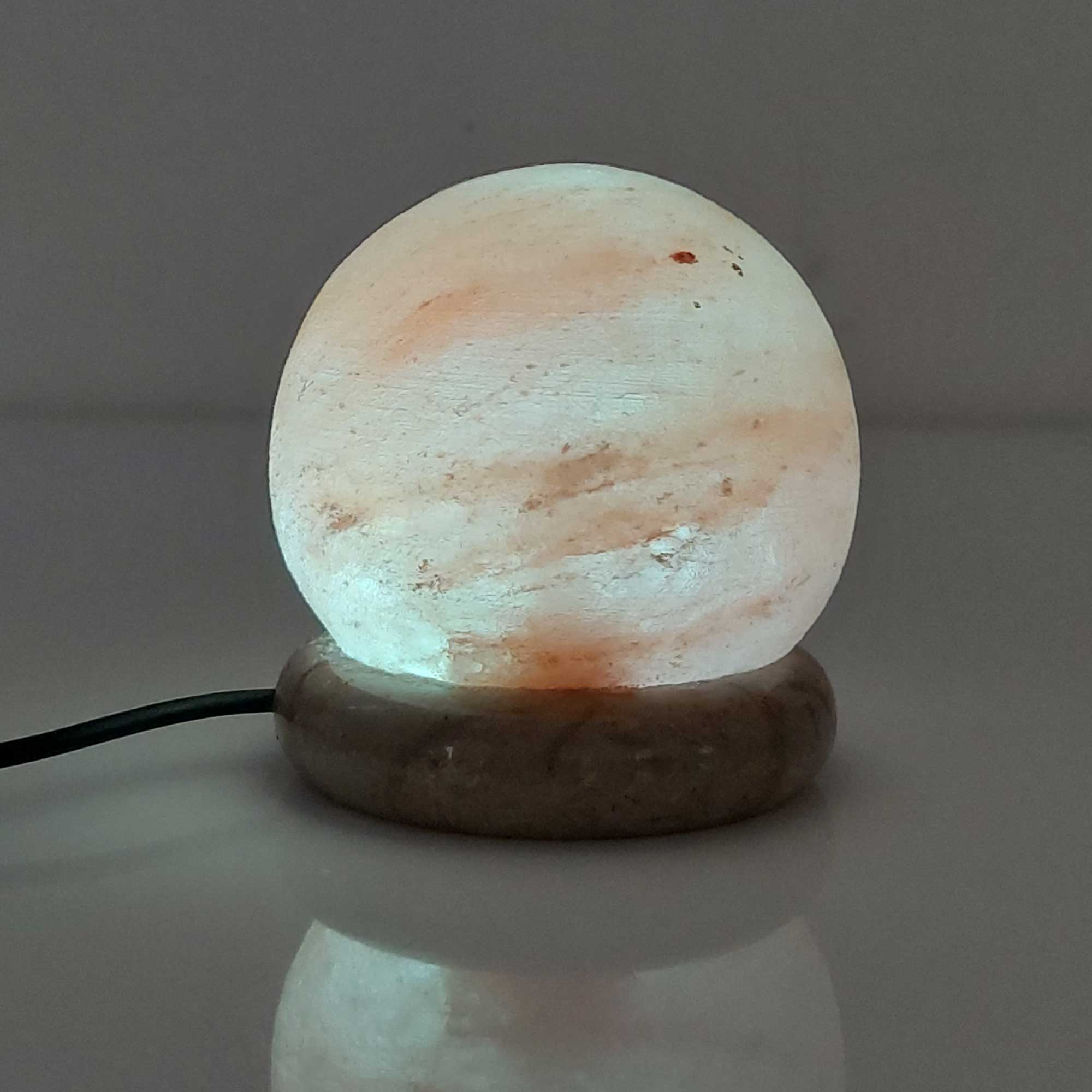 USB Colour Changing Sphere Ball Shape Himalayan Pink Salt Lamp Color Change LED-Himalayan products-The Himalayan Salt Collective
