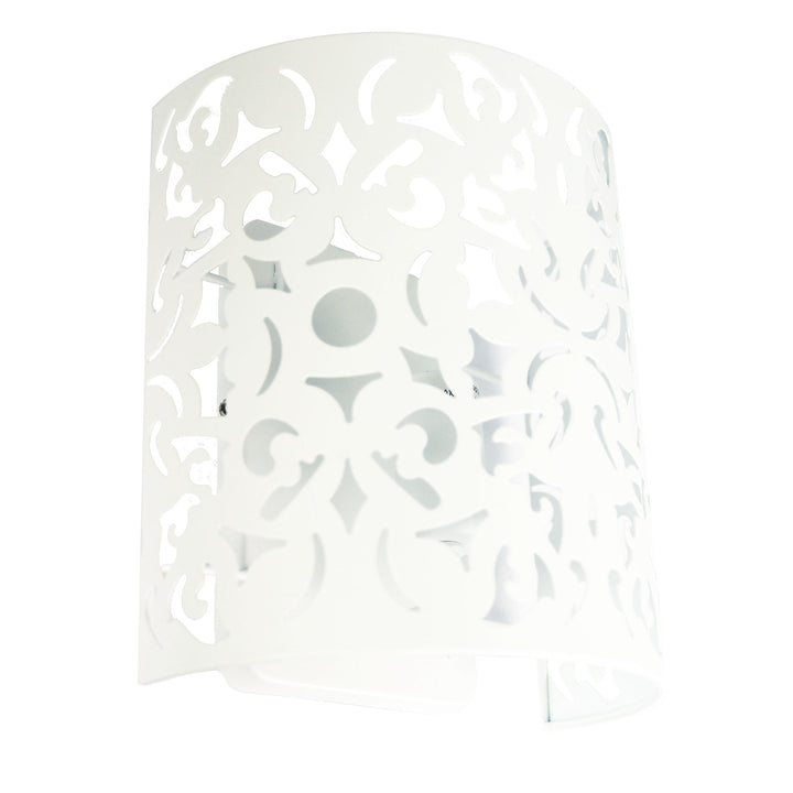 Vicky 1 Light Wall Light Matt White-Wall Sconce-Oriel Lighting