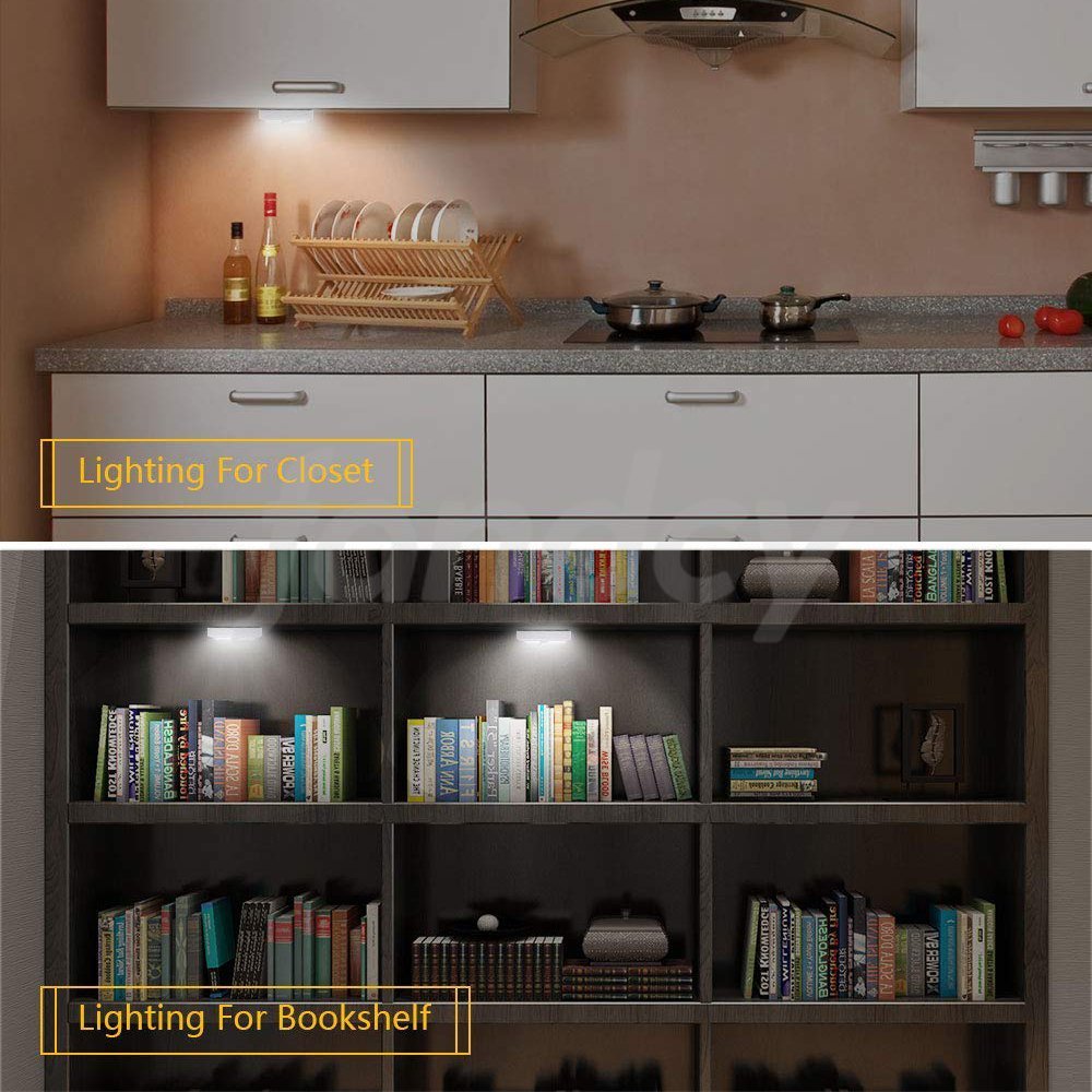 Wireless Peel n Stick Lights with COB LED Technology 2pk--Brillar