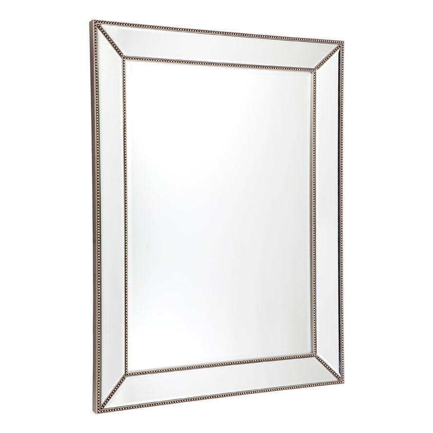 Zeta Wall Mirror - Large Antique Silver Cafe Lighting and Living, Mirrors, zeta-wall-mirror-large-antique-silver