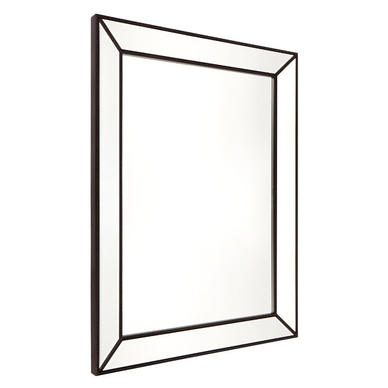 Zeta Wall Mirror - Large Black Cafe Lighting and Living, Living, zeta-wall-mirror-large-black